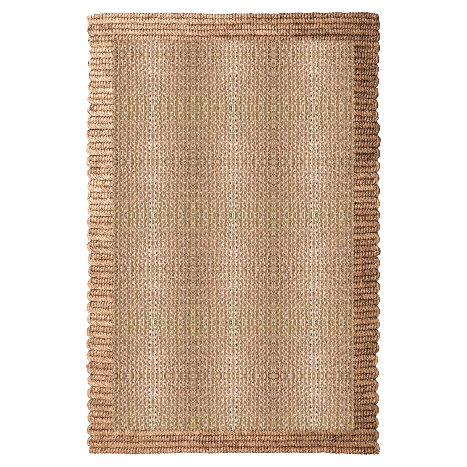 Teppich „Nap Uni“ aus Abaca, 160x240cm, von Claire Vos für Musett Design im Angebot