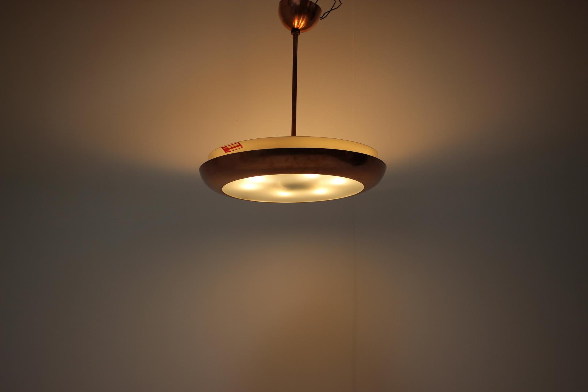 Napako Chandelier UFO, 1930s, Czechoslovakia For Sale 5