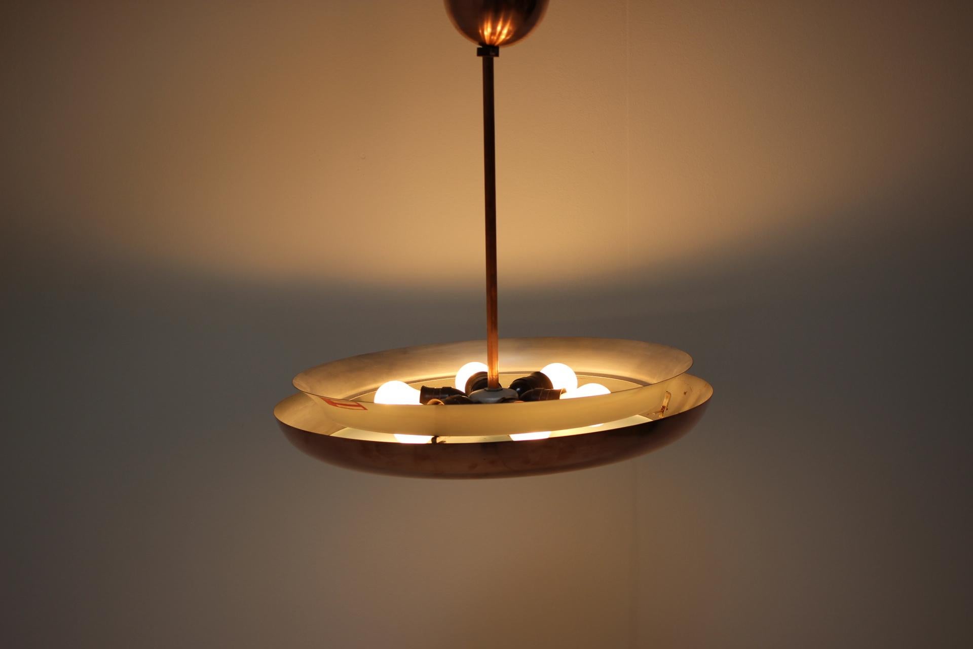 Napako Chandelier UFO, 1930s, Czechoslovakia For Sale 6
