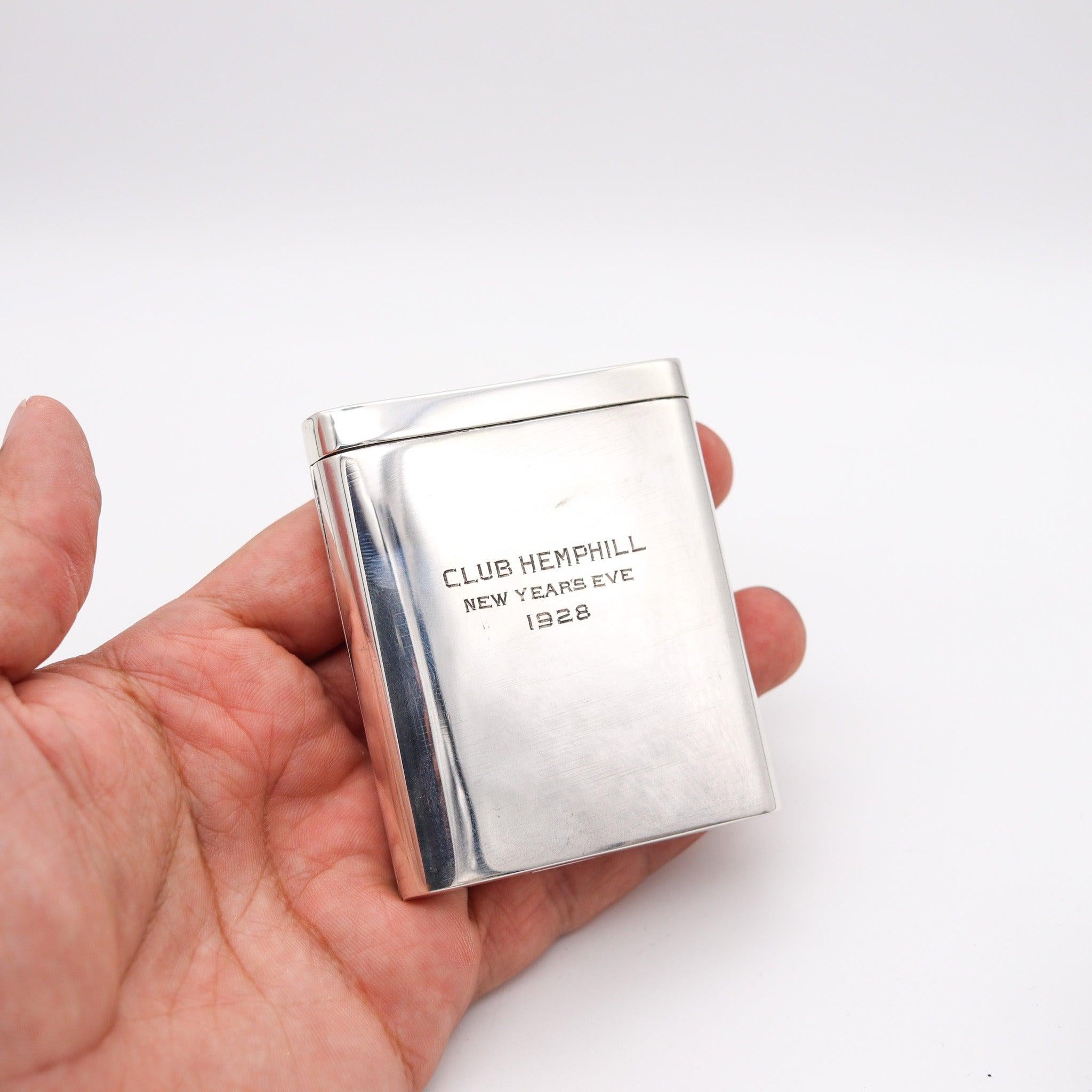 Mechanical foldable box designed by Napier.

This is a very interesting and unusual foldable mechanical case, created in America during the art deco period by the Napier company, back in the late 1920's. The rare case has been crafted in solid