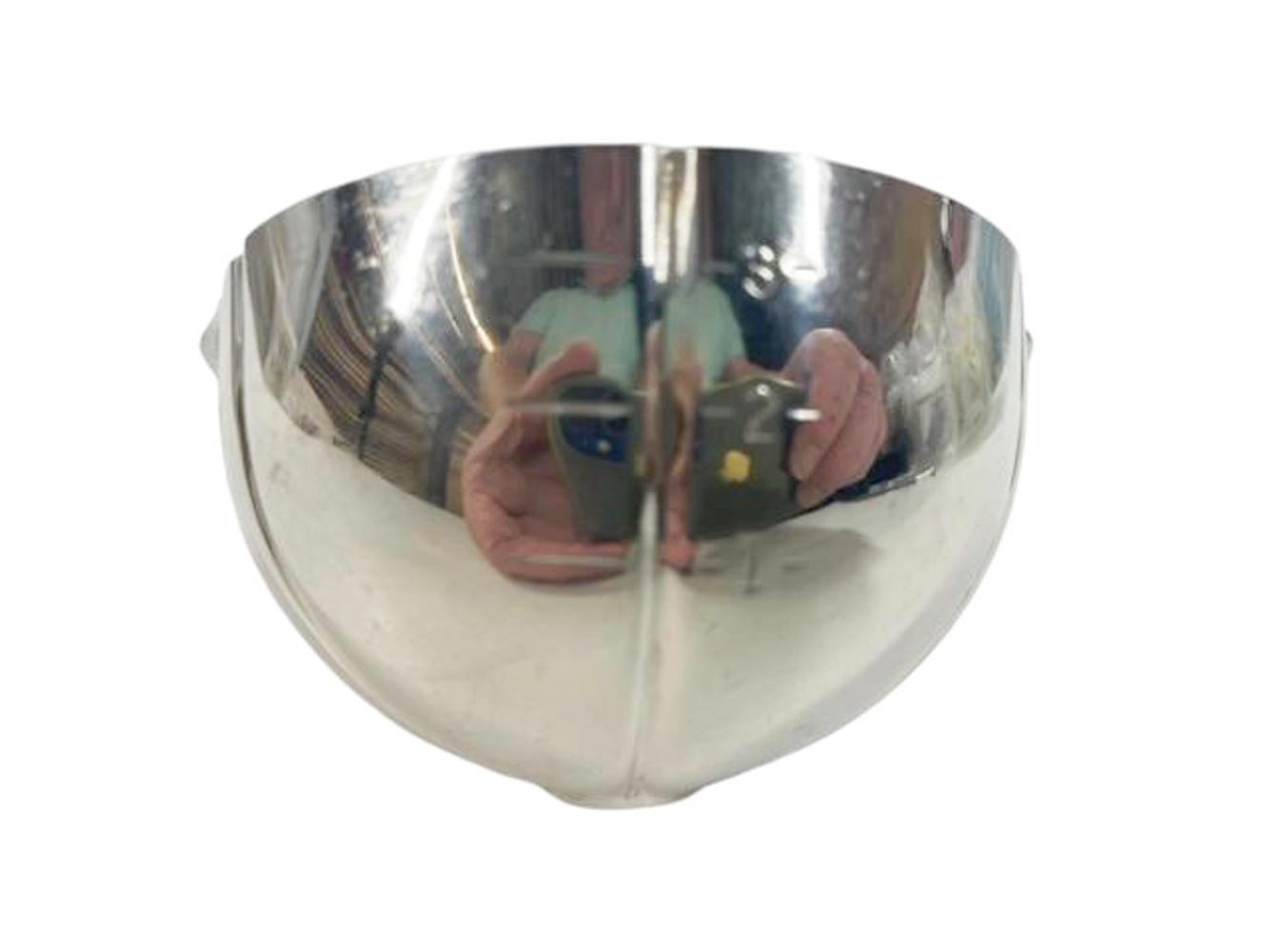Napier 3oz Silver Plate Spirit Measure of Jockey Cap Form w/Twisted Cord on Brim In Good Condition For Sale In Chapel Hill, NC