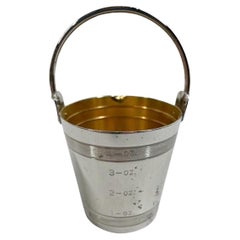 Napier Art Deco Silver Plate "Bucket Full" 4oz Spirit Measure / Jigger