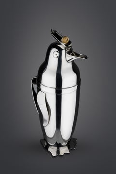 Napier Art Deco Silver Plated Penguin Cocktail Shaker