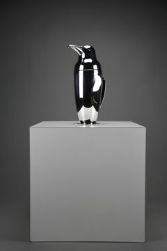 Napier Art Deco silver plated Penguin cocktail shaker