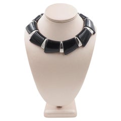 Napier Black and Silver Necklace