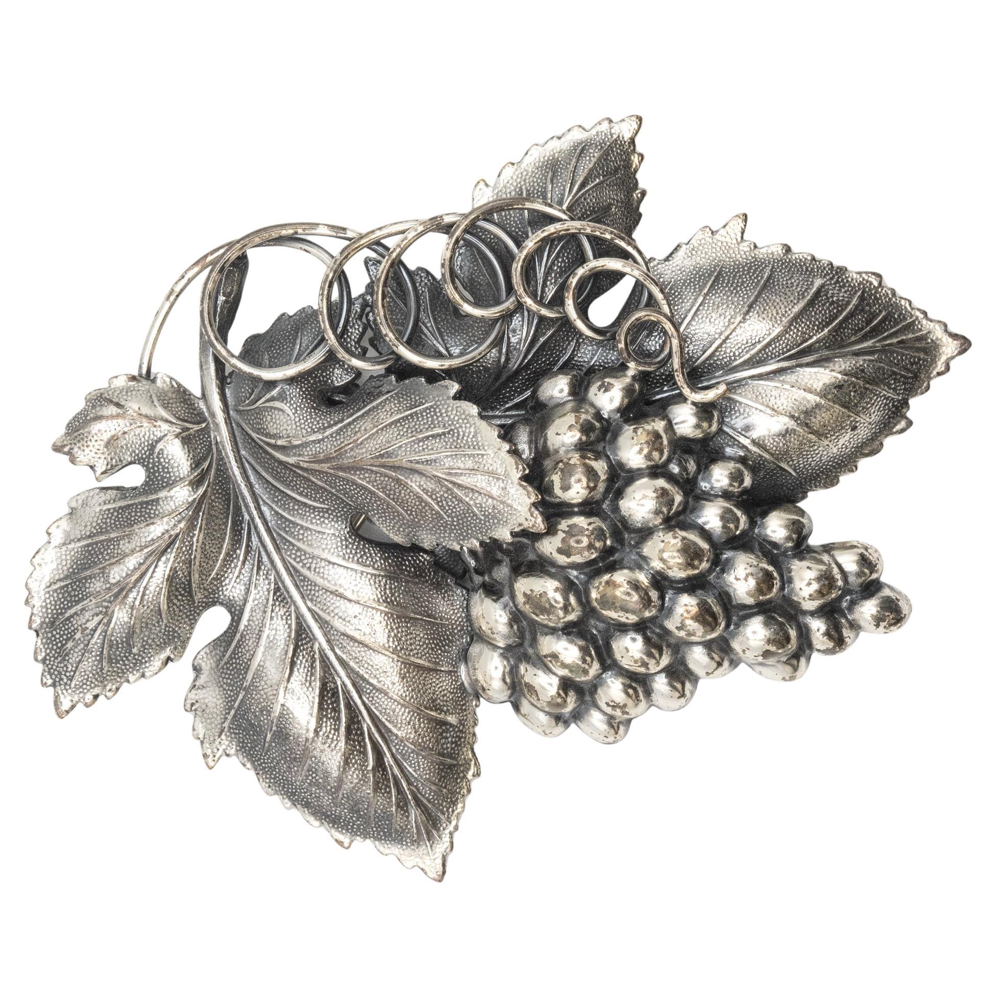 Napier Danish Grape Leaf Brooch