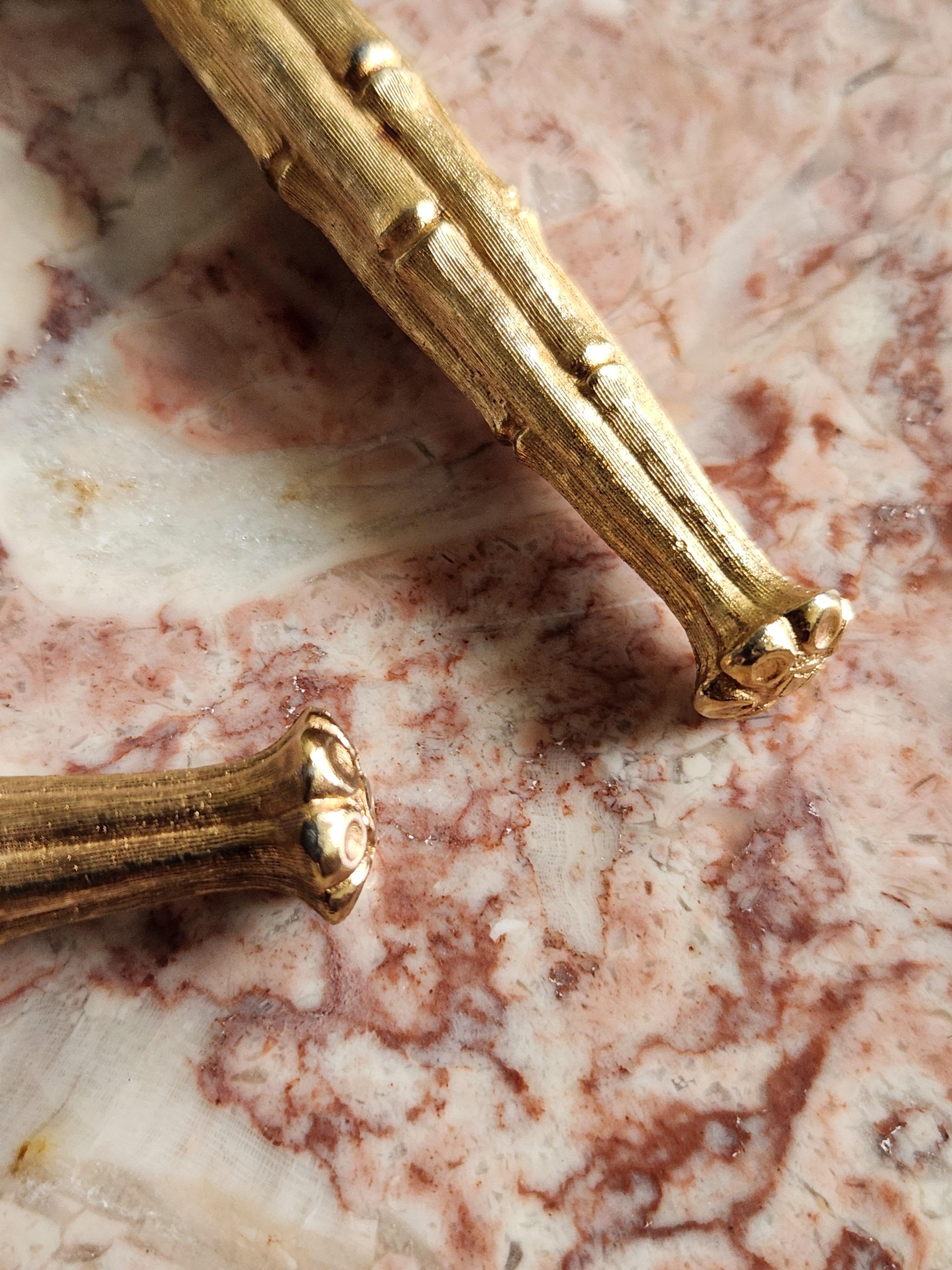 Napier Gold Bamboo bar tool set For Sale 13