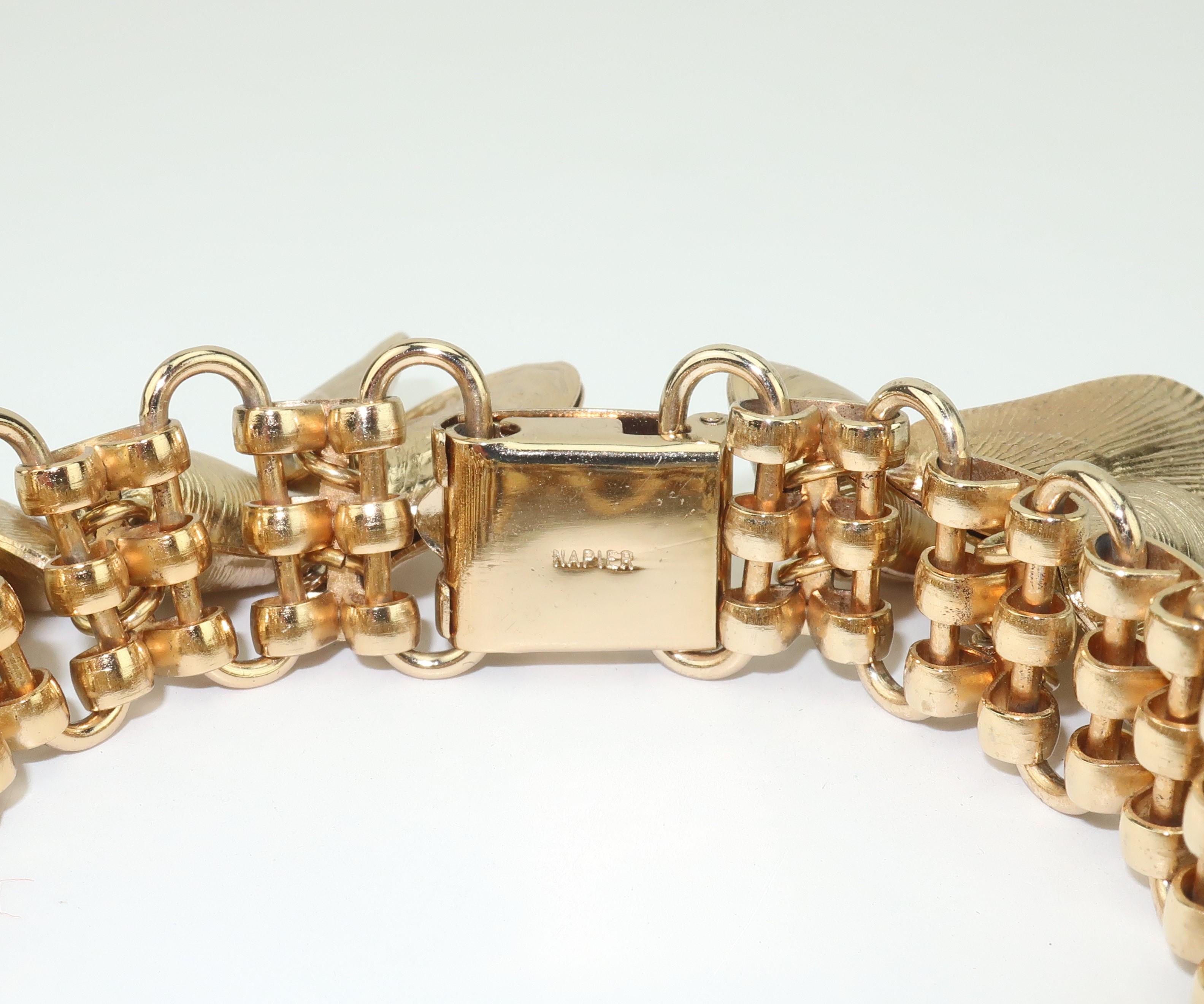 vintage napier gold bracelet