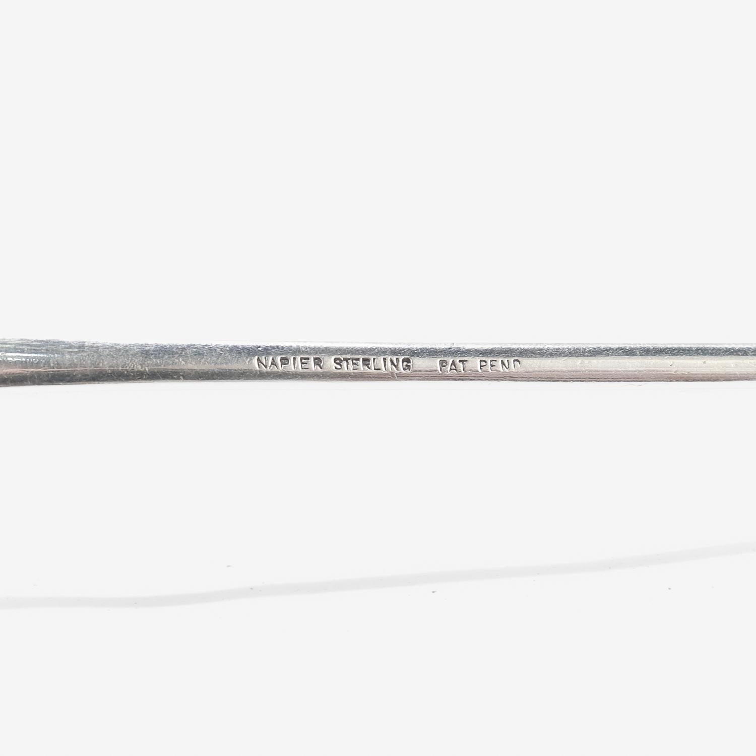 Napier Machine Age Sterling Silver Cocktail Spoon & Jigger / Measure Bar Tool 7