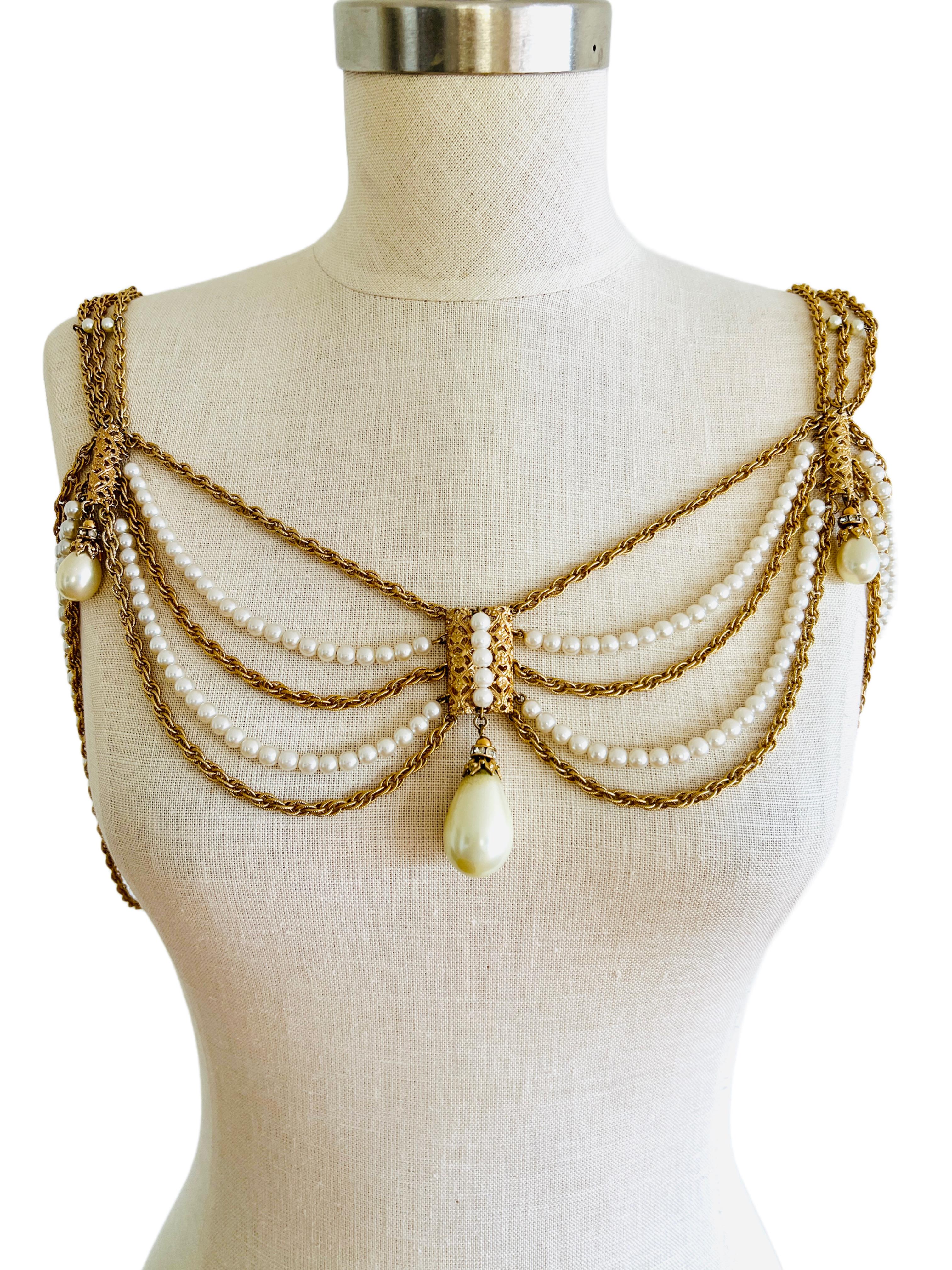 pearl shoulder necklace