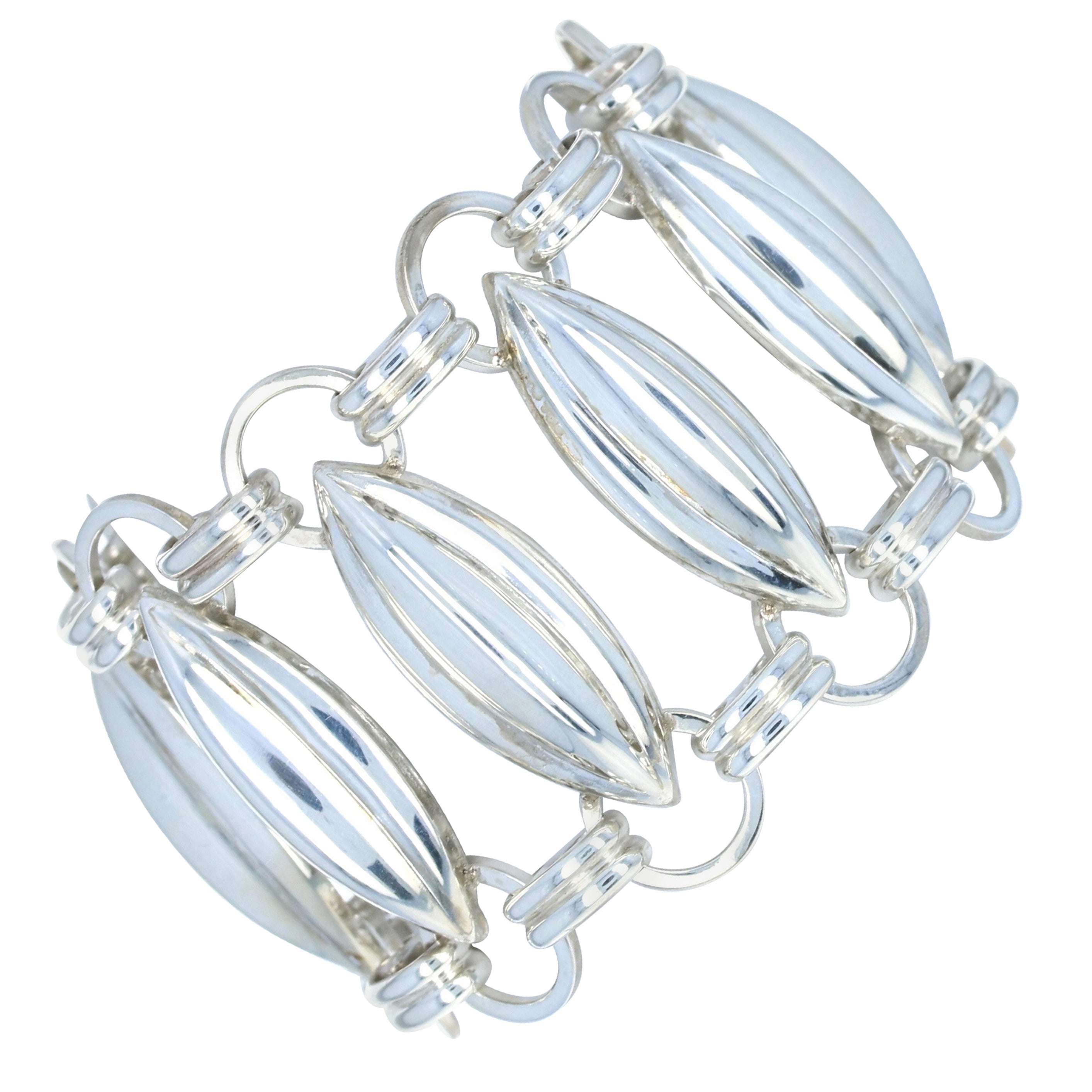 Napier Paneel-Armband, Sterlingsilber Frauengeschenk
