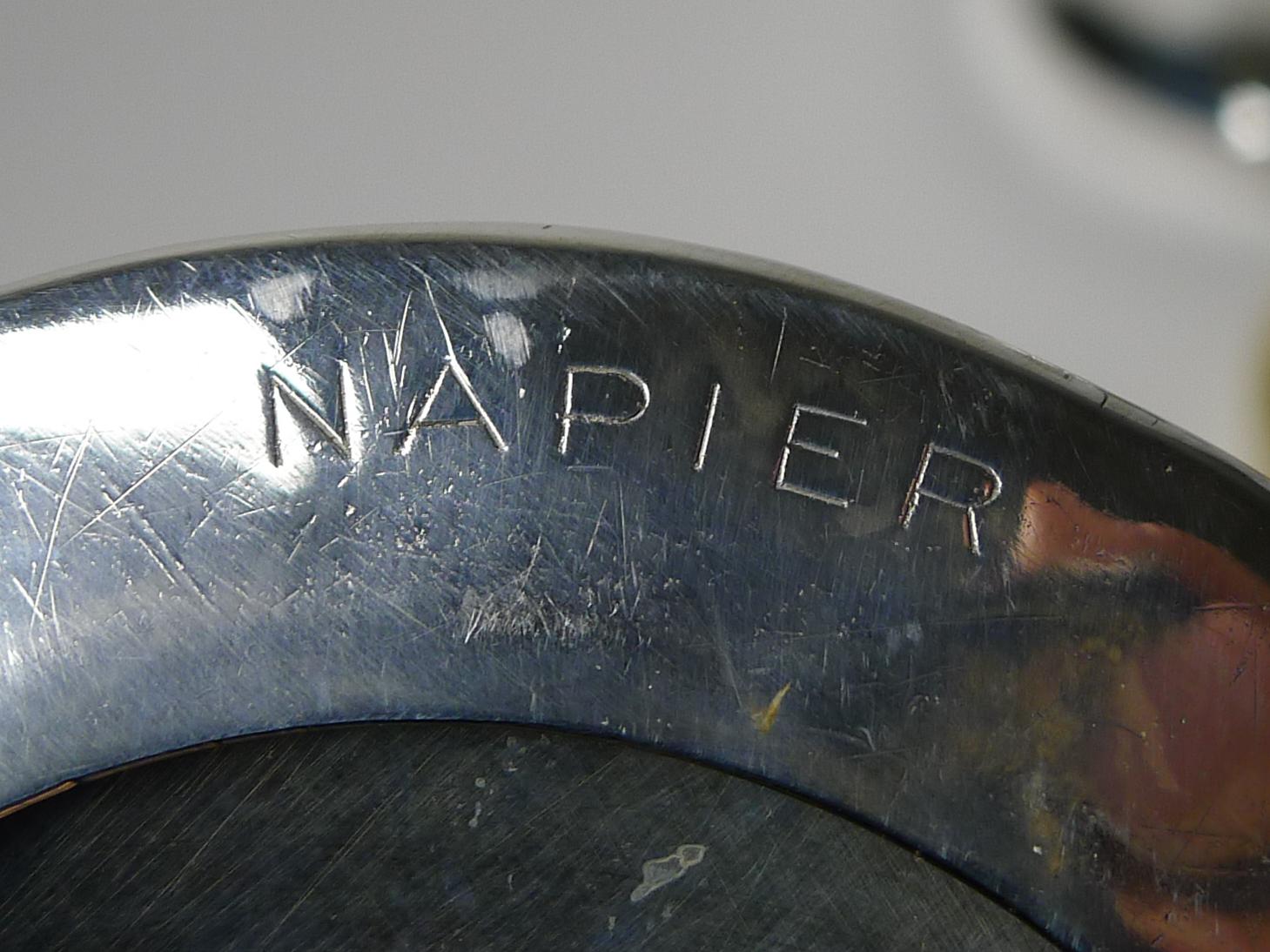 Shaker à cocktail Napier Recipe / Menu, vers les années 1930 3
