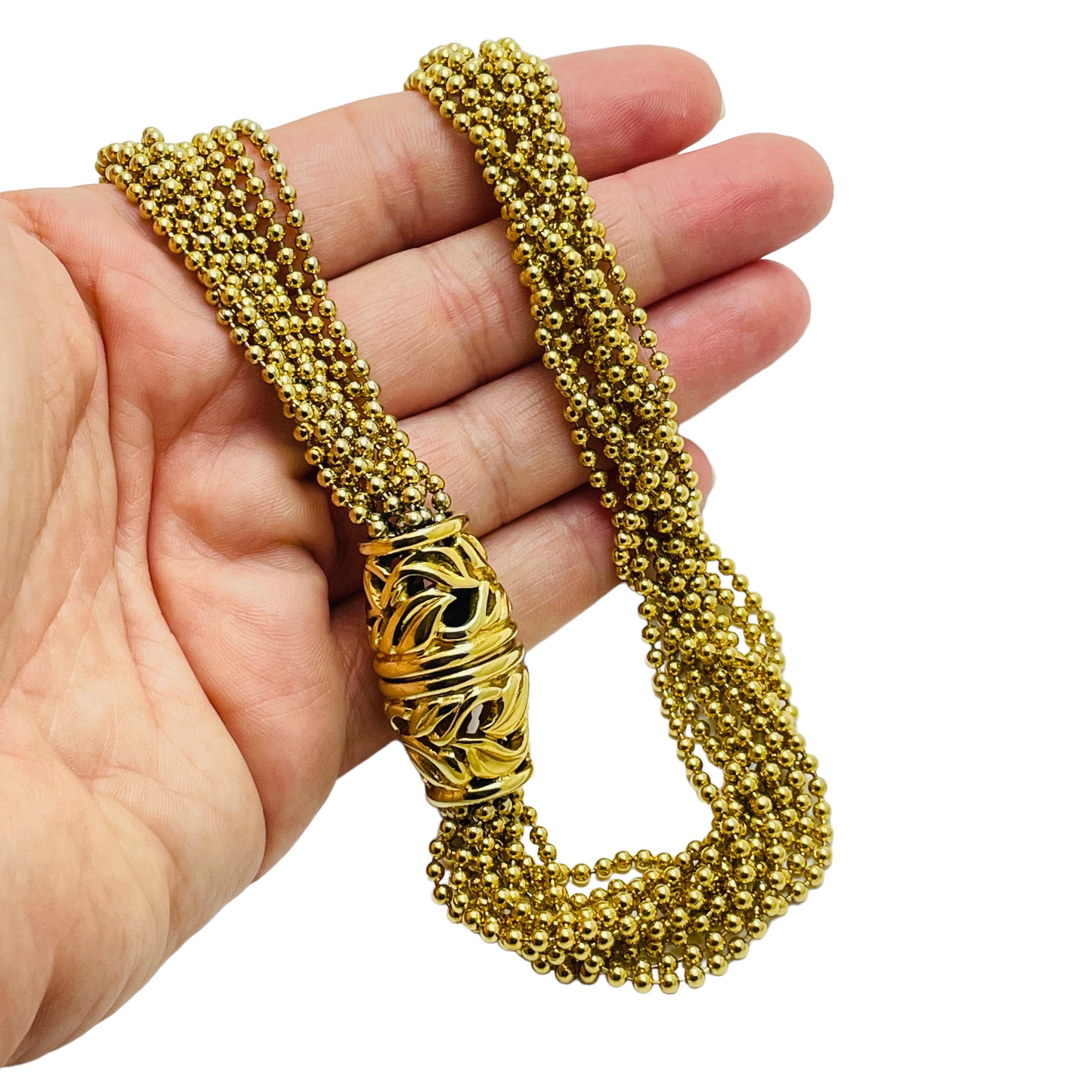 DETTAGLI

- firmato NAPIER

- tono oro  

- collana vintage di design 

MISURE  

- 15