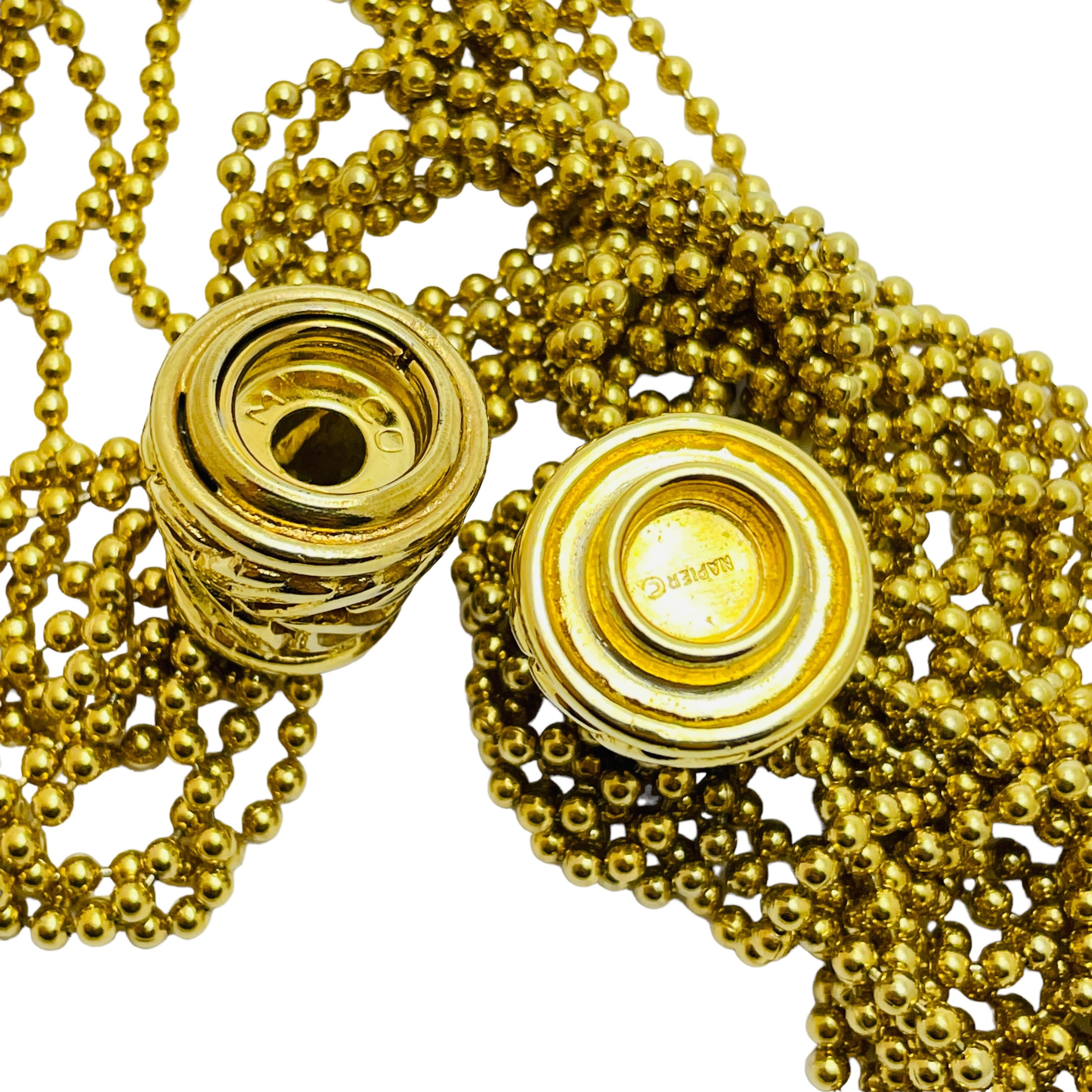 Collana firmata NAPIER con catena in tonalità oro In condizioni buone in vendita a Palos Hills, IL