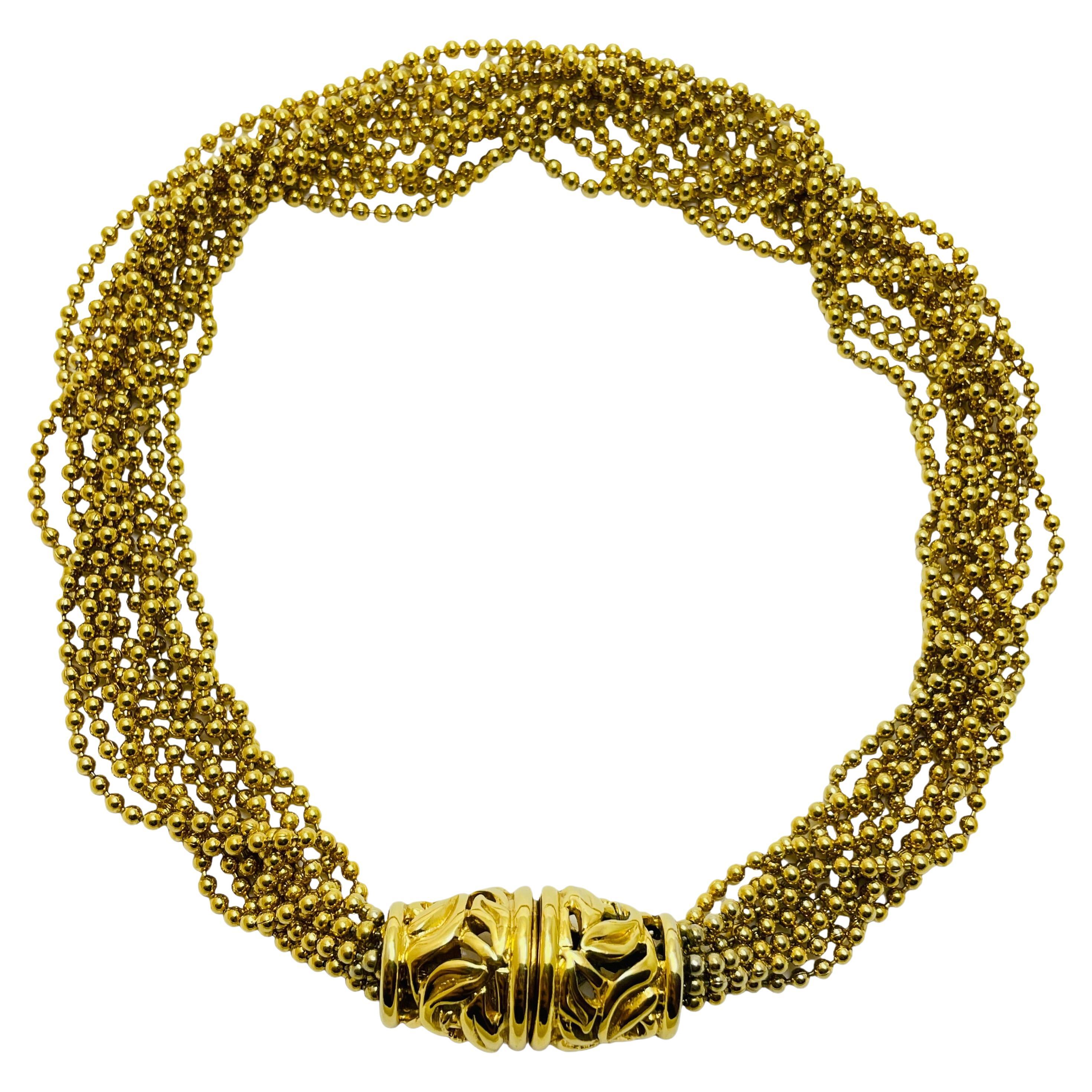 Collana firmata NAPIER con catena in tonalità oro in vendita