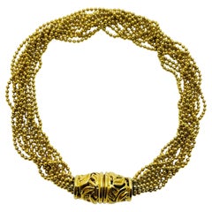 NAPIER signierte goldfarbene Designer-Halskette
