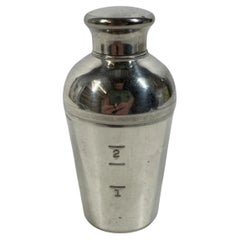 Napier Silver Plate Cocktail Shaker Form, Combo Spirit Measure / Flask Funnel