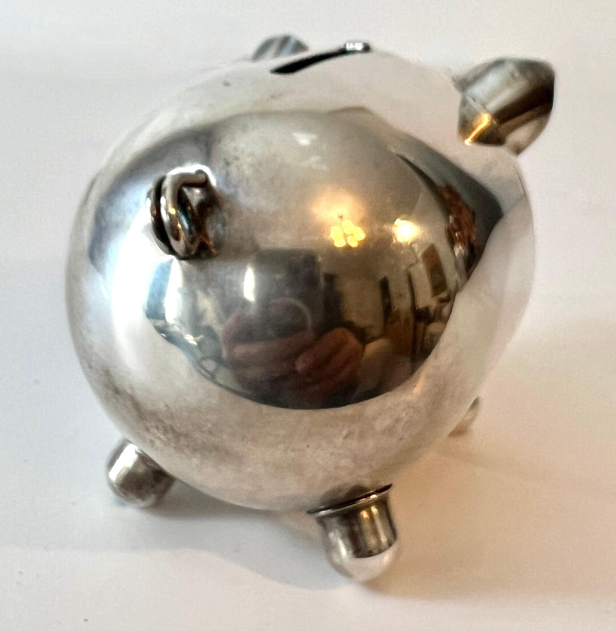 Napier Silver Plate Piggy Bank 1