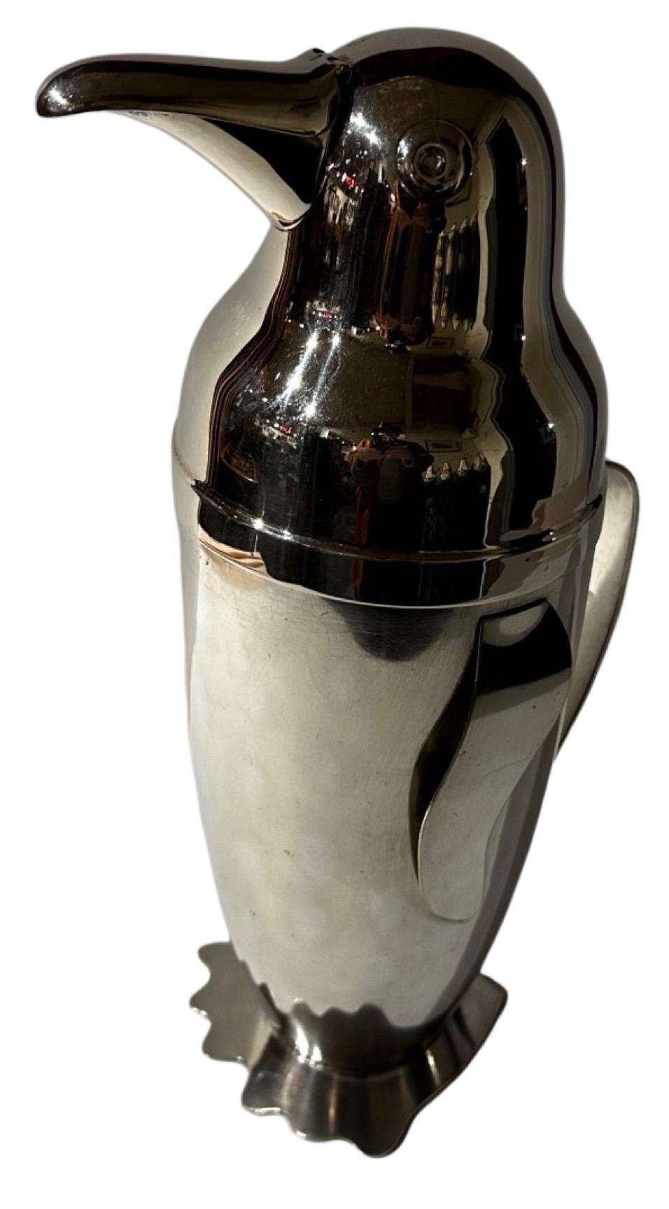 Napier Silver-Plated Penguin Cocktail Shaker, 1936 7