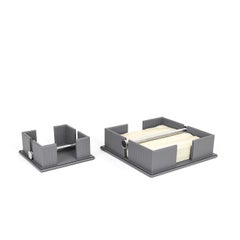 Serviettenhalter aus geflochtenem Leder