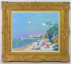 'Naples Beach, Florida' by Niek Van Der Plas, Well Listed Dutch Impressionist