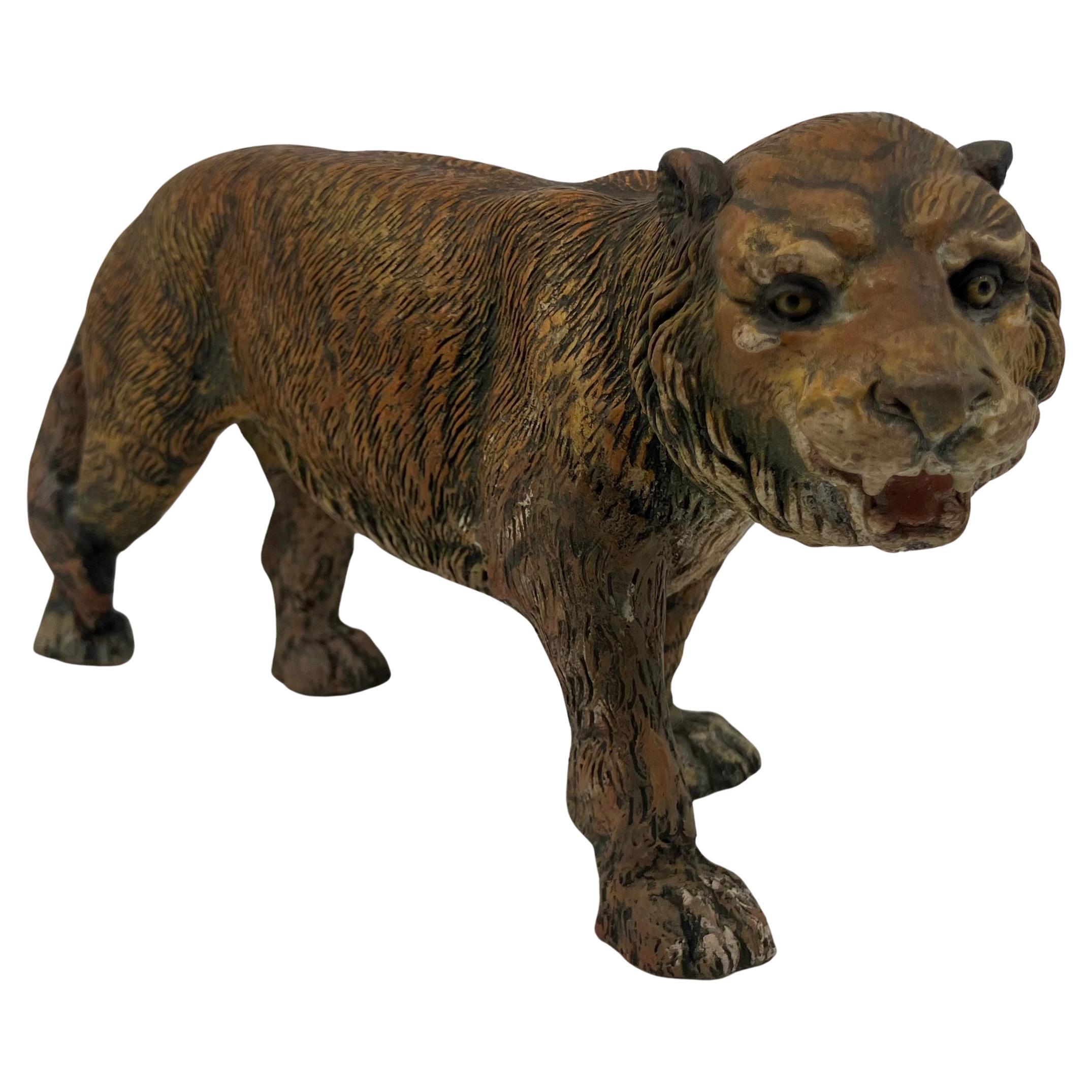 Naples Painted Terracotta Tiger