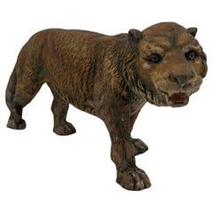 Tigre di terracotta dipinta di Napoli