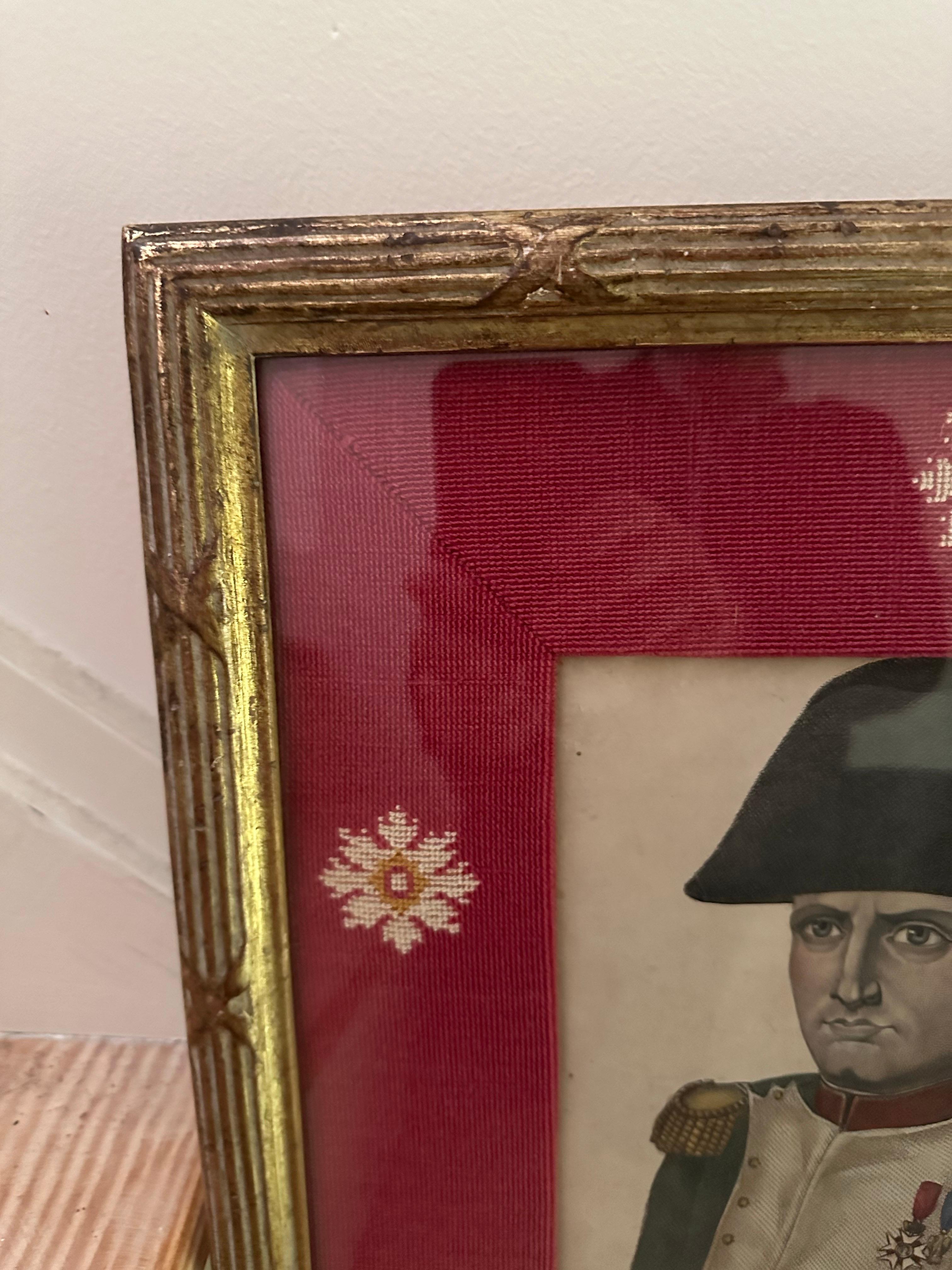 Napolean Bonaparte Framed Etching In Good Condition For Sale In East Hampton, NY
