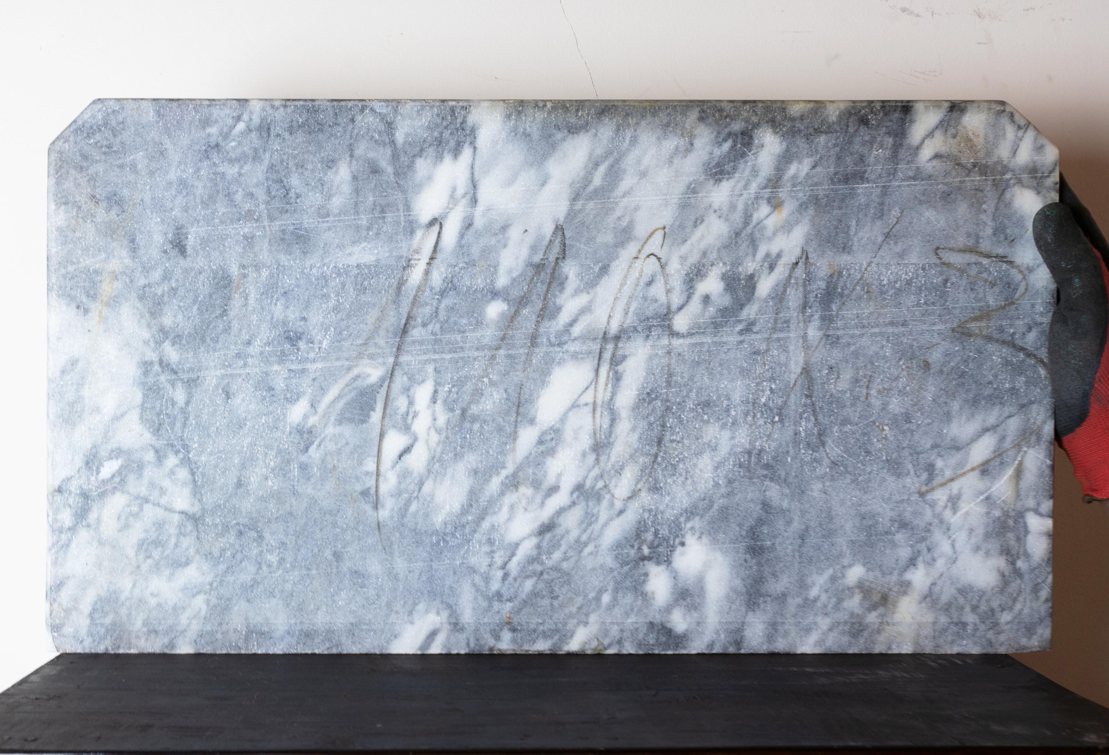 Commodo a cassettoniera in marmo laccato nero Napoleone III, XIX secolo in vendita 4