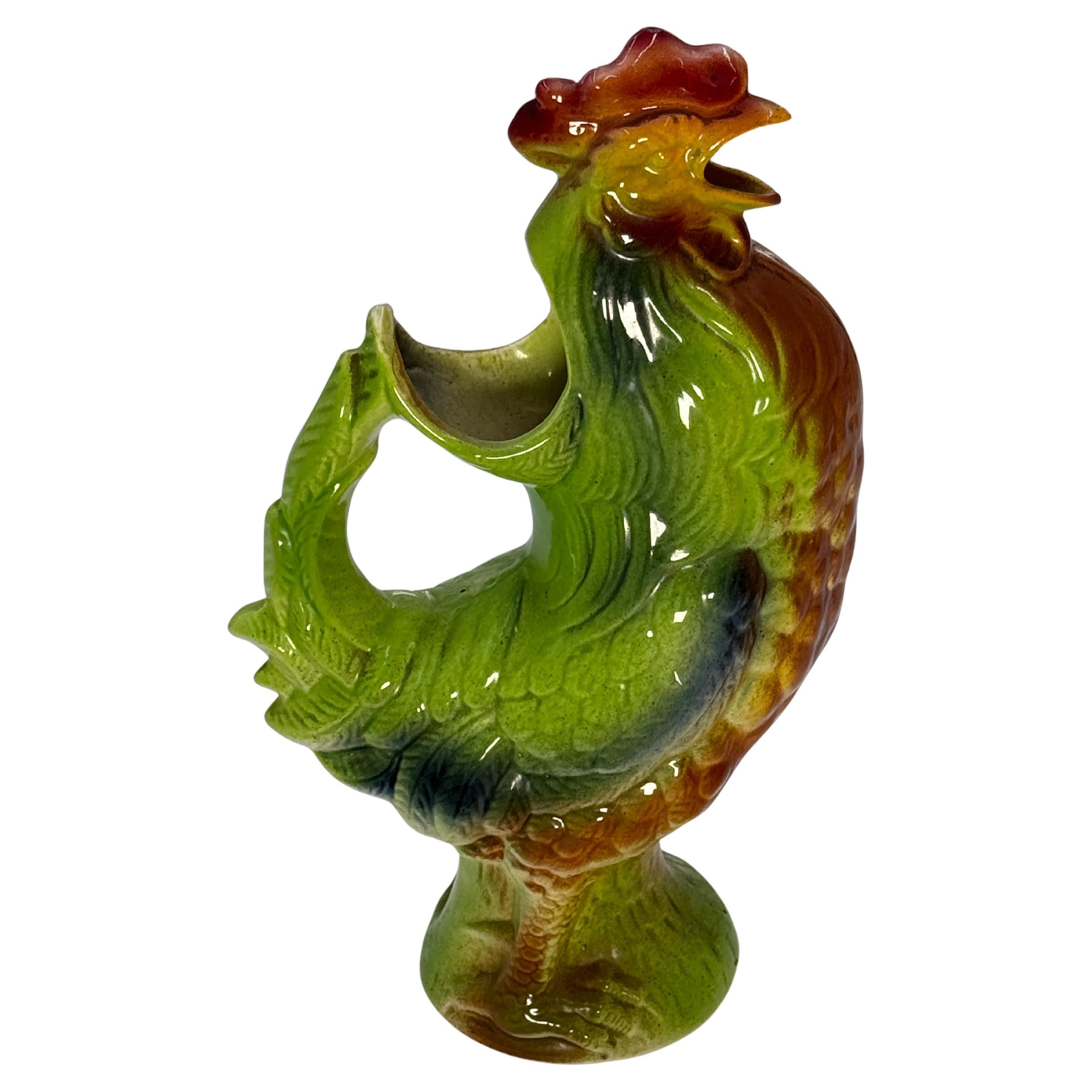 Napolean III Late 19th Century Majolica Rooster
