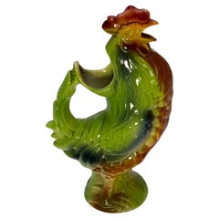 Napolean III Late 19th Century Majolica Rooster