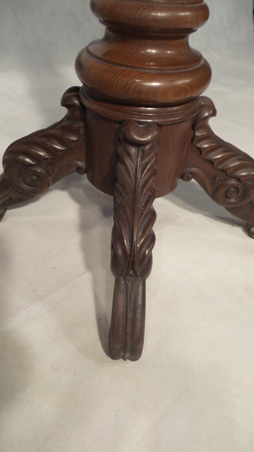 Napoleon III Napoleon 111 Antique Mahogany Games Table Barley Twist Centre and Folding Top For Sale