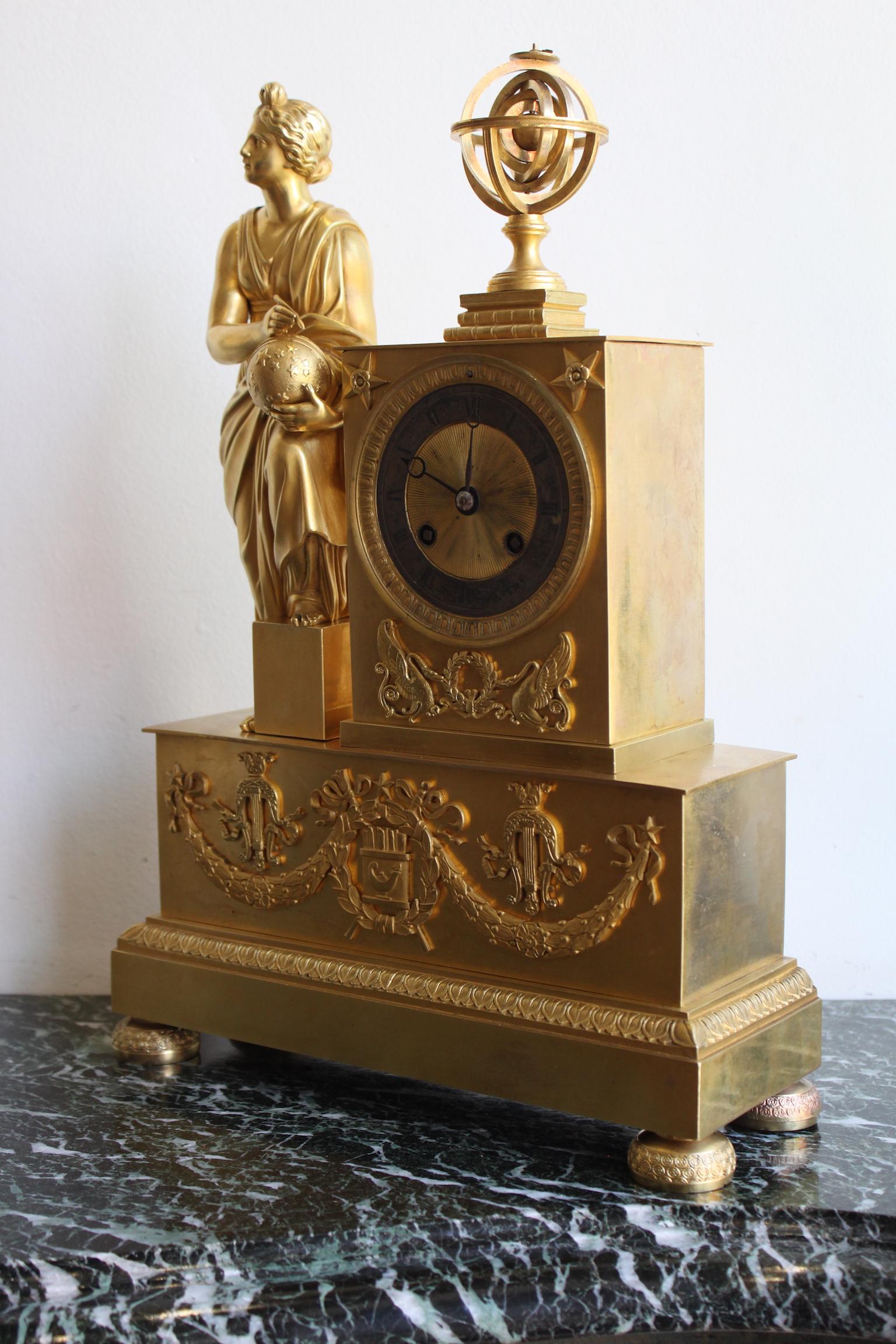 Napoleon III Napoleon 3 Astronomy Bronze Clock