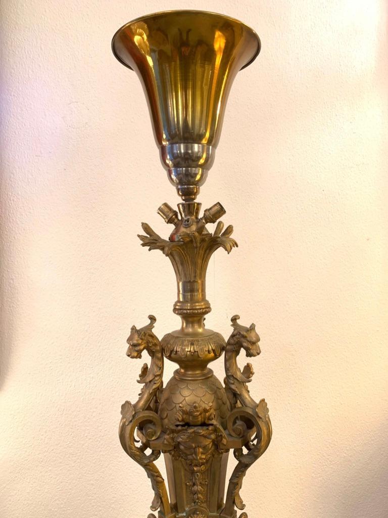 Mid-19th Century Napoleon 3 Gilded Bronze Candelabra