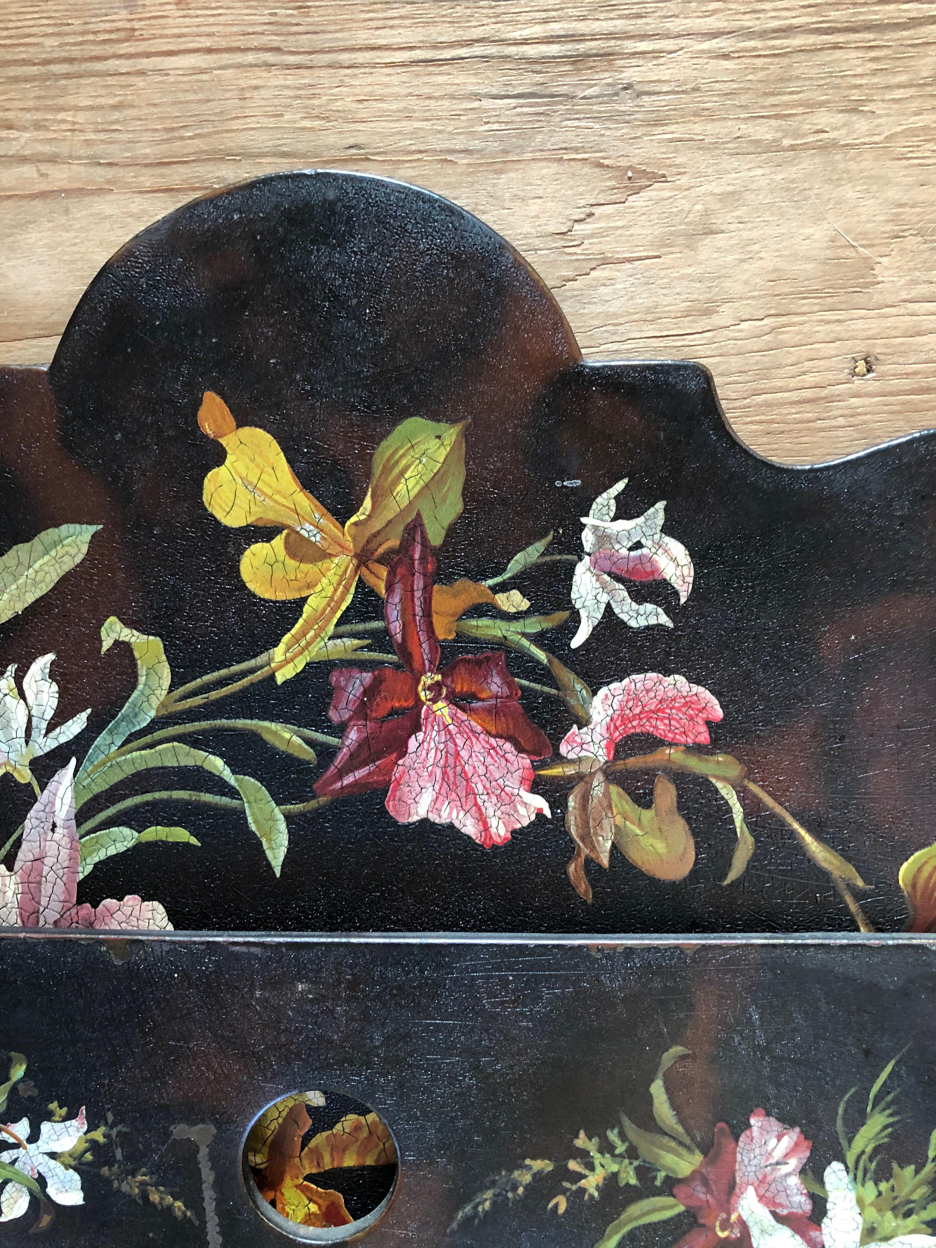 Napoleon 3 wall-mounted letter tray In Good Condition For Sale In Nivelles, BE