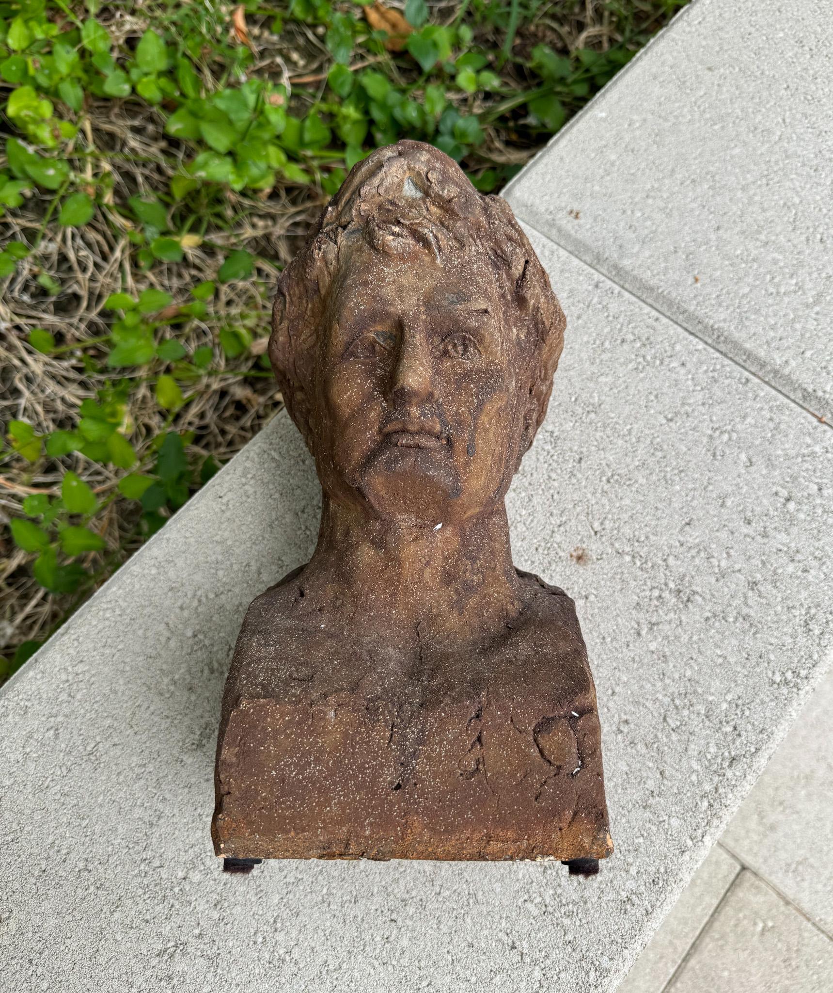 Busto in terracotta invecchiata di Napoleone come Cesare, XX secolo in vendita 5