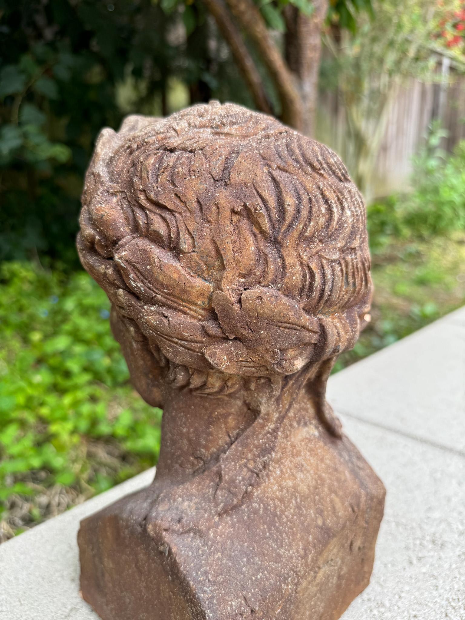 Busto in terracotta invecchiata di Napoleone come Cesare, XX secolo in vendita 8
