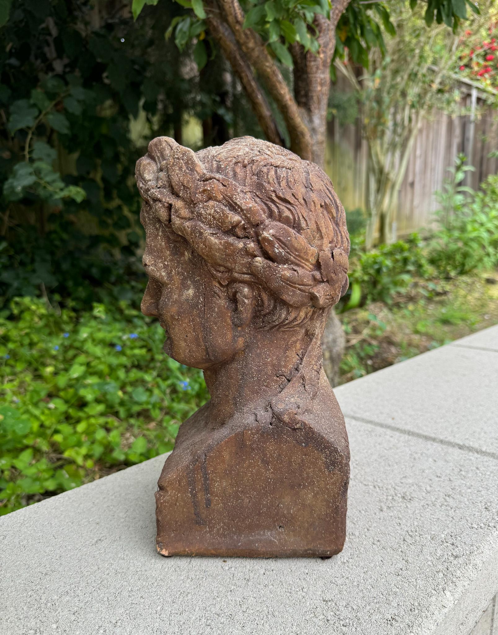Busto in terracotta invecchiata di Napoleone come Cesare, XX secolo In condizioni buone in vendita a San Juan Capistrano, CA