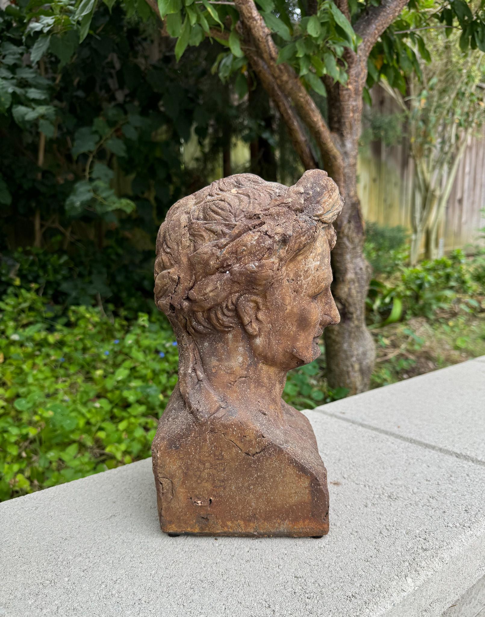 Busto in terracotta invecchiata di Napoleone come Cesare, XX secolo in vendita 1