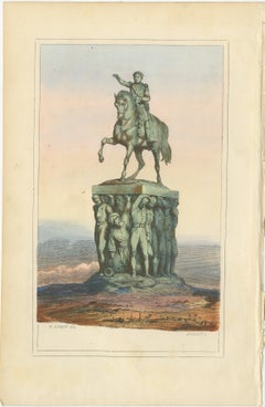 Napoleon Bonaparte, Allegorisches Reiterdenkmal - nach Horace Vernet, 1843