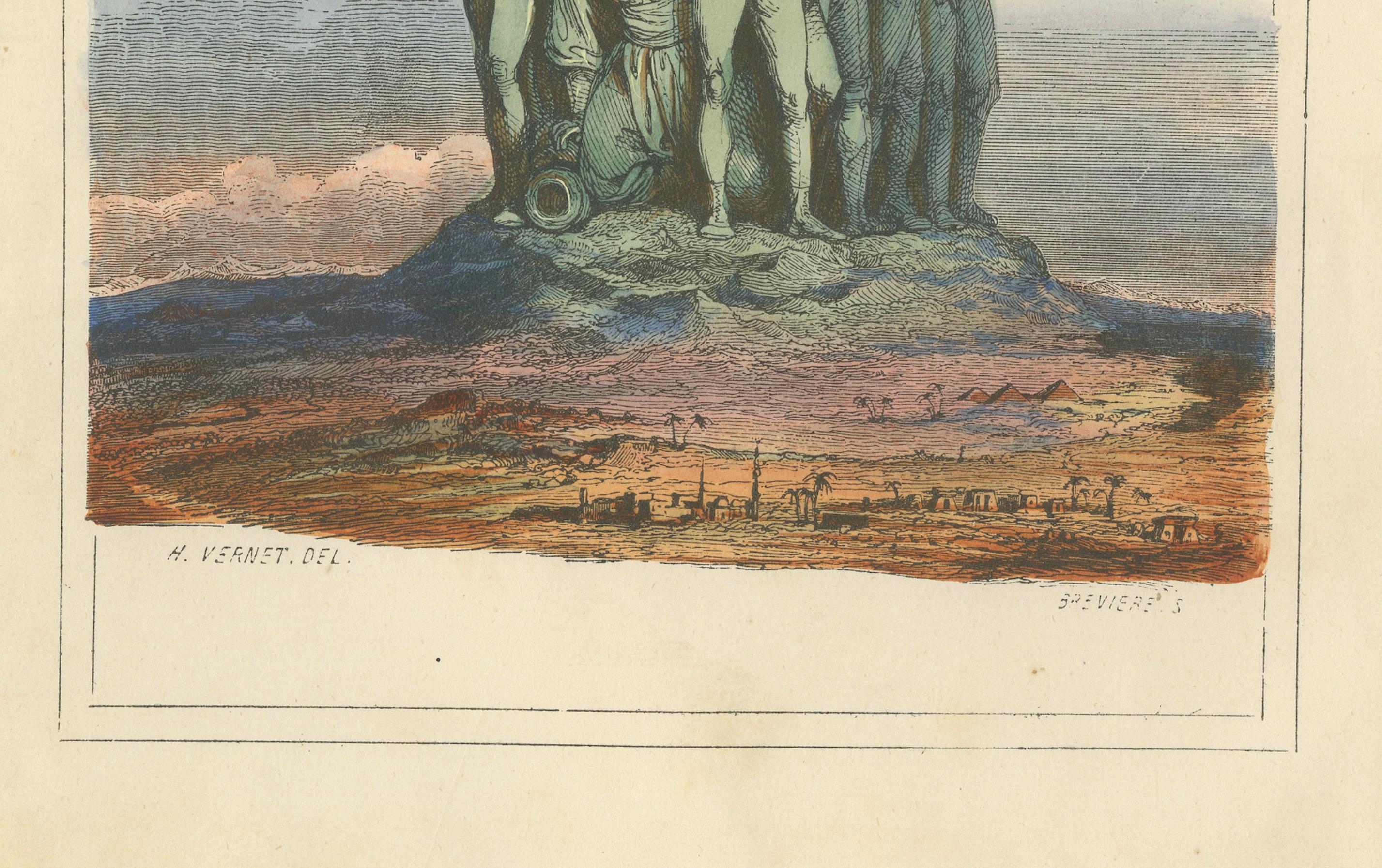 Napoleon Bonaparte, Allegorical Equestrian Monument – After Horace Vernet, 1843