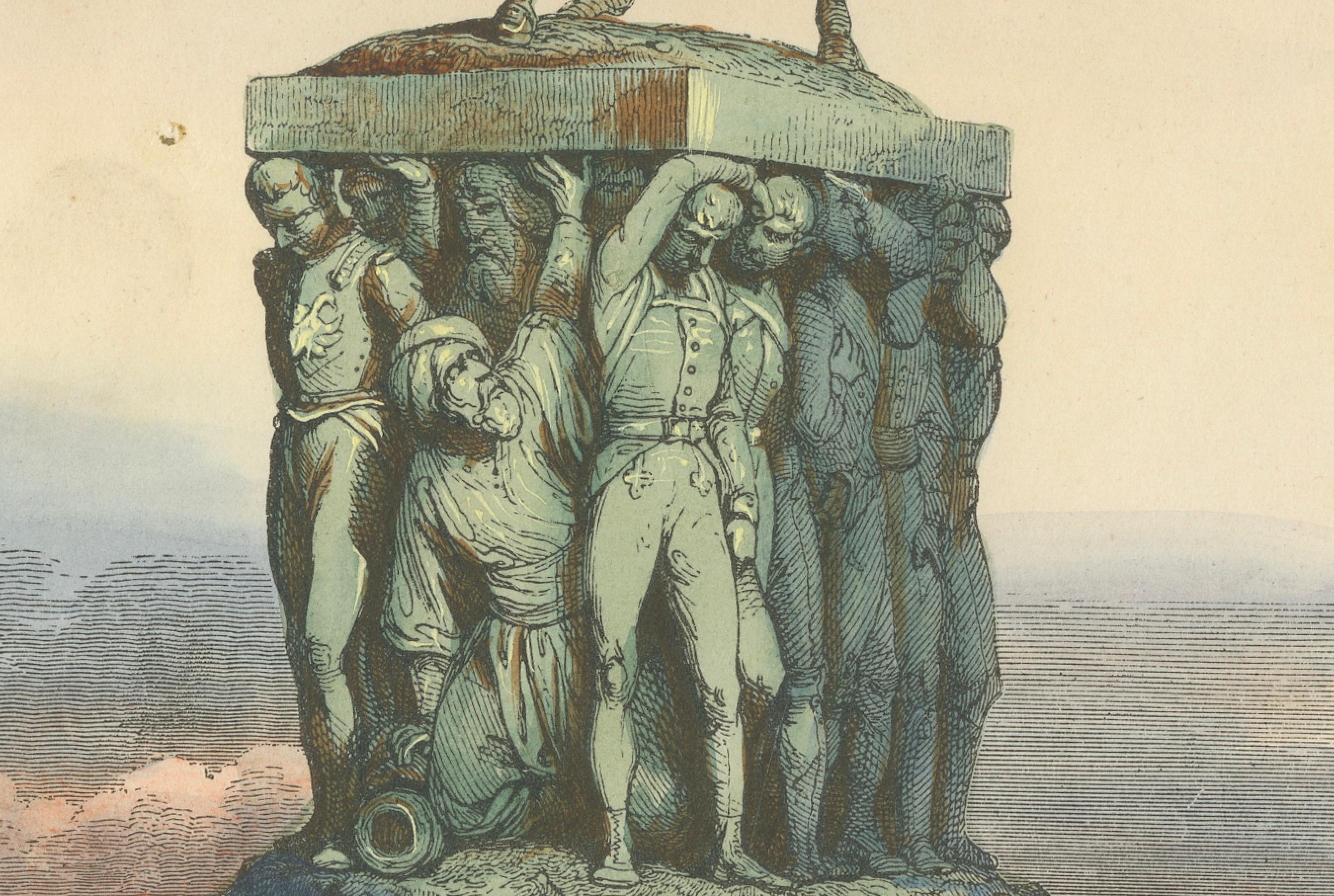 Napoleon Bonaparte, Allegorical Equestrian Monument – After Horace Vernet, 1843