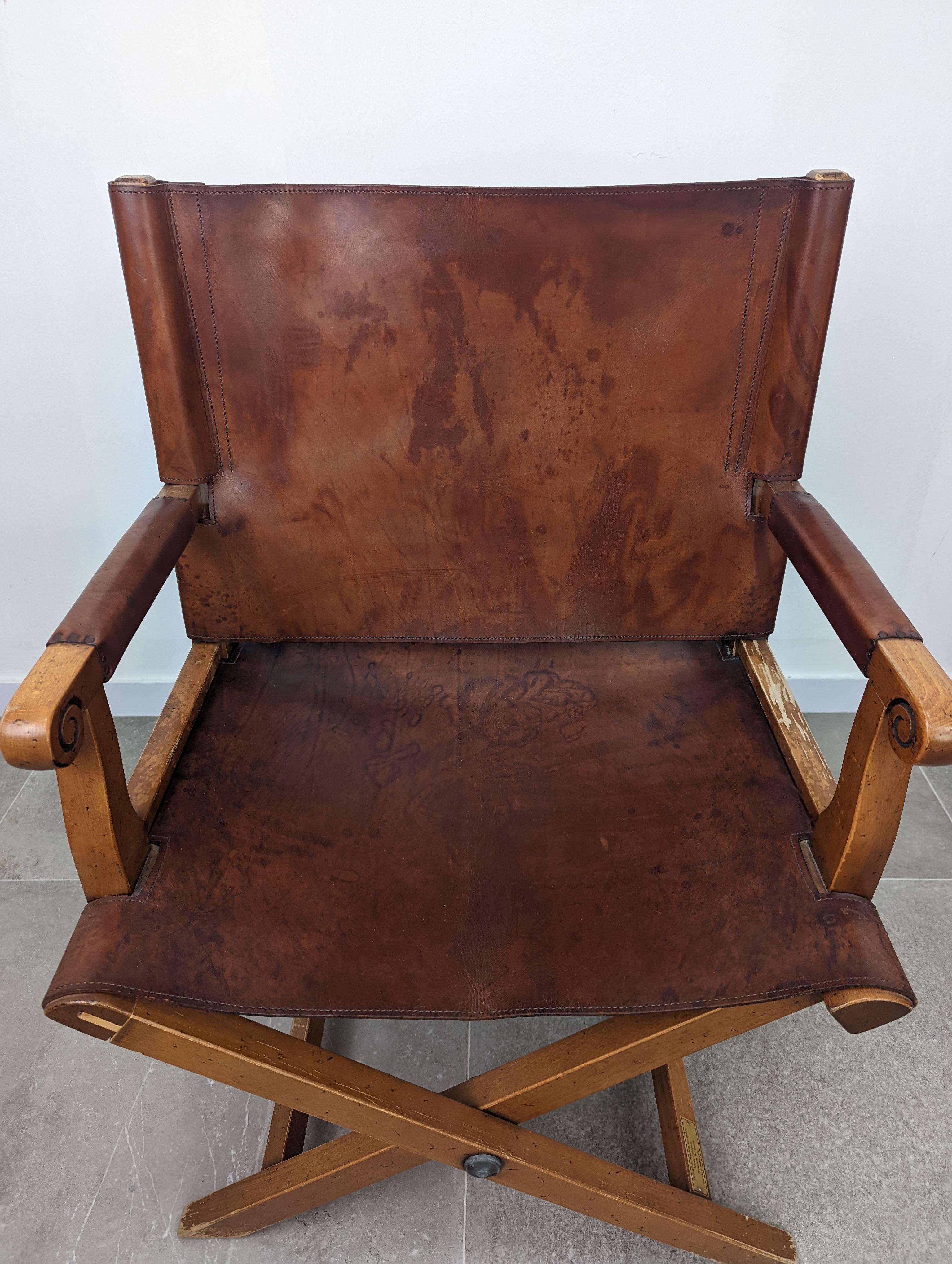 20ième siècle Chaise de campagne Napoléon Bonaparte par Maison Grange, édition limitée et numérotée