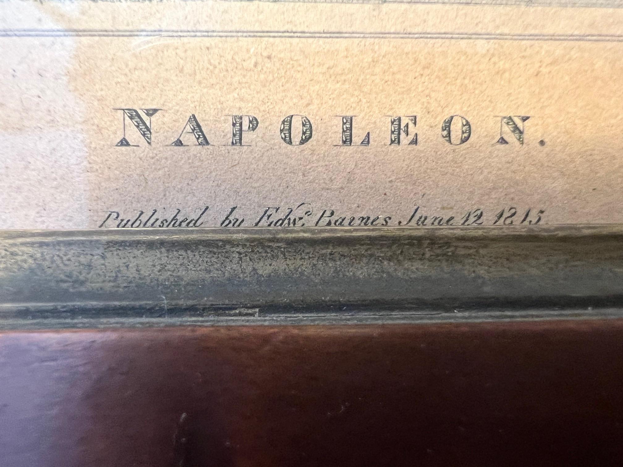Napoleon Bonaparte Etching  In Good Condition For Sale In London, GB