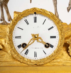 Napoleon Bonaparte Gilt Bronze Clock of 19th Century