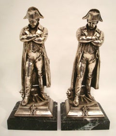 Sculptures Napoléon Bonaparte - Serre-livres - France 1910's