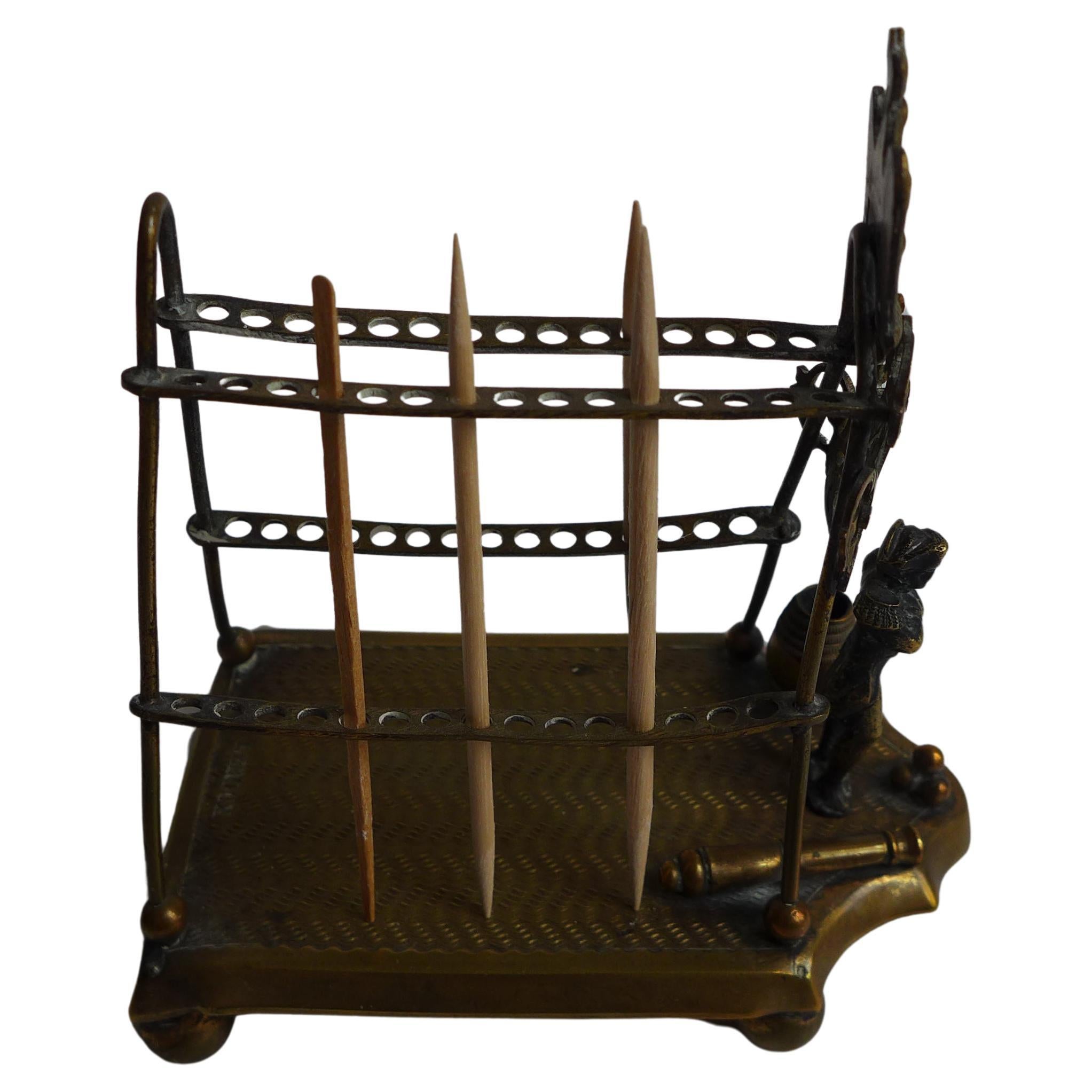 Napoleon Bonaparte Toothpick Holder 1850 Lecroix For Sale