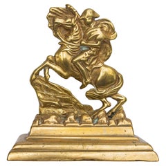 Napoleon Brass Desk Top Sculpture and Bell
