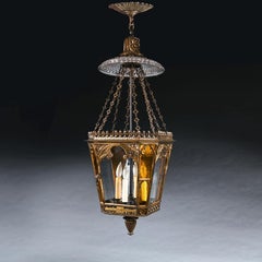 Napoleon Buonapartes Regency Gilt Brass Hall Lantern Supplied by George Bullock