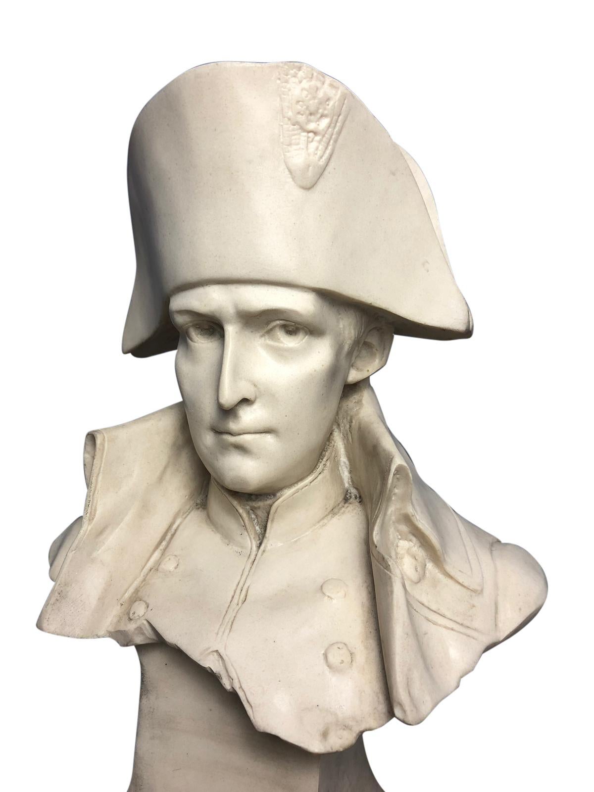 Napoleon Bust, French Emperor I Bonaparte Military, Signed 1
